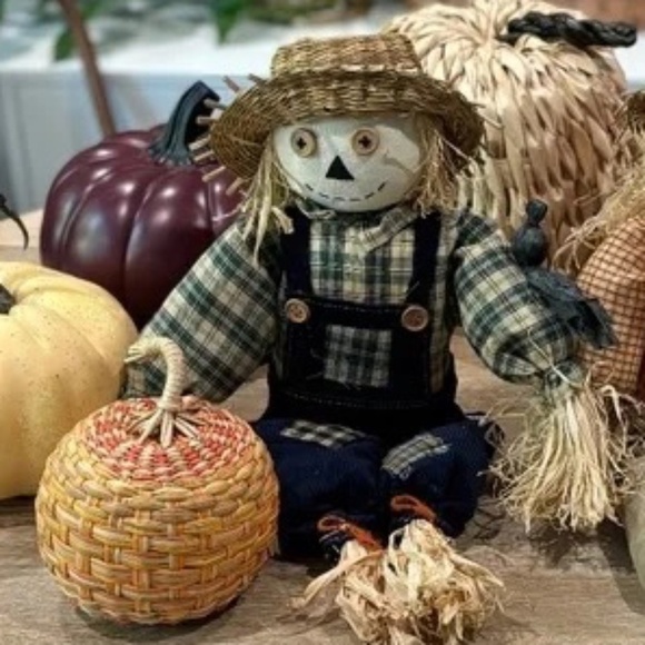 Fall Halloween Harvest Pumpkin Scarecrow Bundle, Set of 7 - Picture 1 of 16